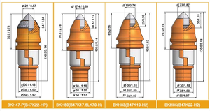 ฟันสว่านแบบถังสำหรับขุดเจาะดิน - Product Image 2