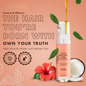 Mousse coiffante pour cheveux à l'huile de coco biologique avec une tenue forte et un volume accru pour les extensions de cheveux - Product Image 3