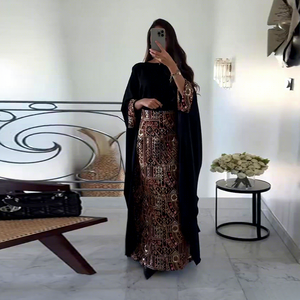 Abaya Islamica di Alta Qualità per Ragazze con Stampa Personalizzata del Nome in Stile Dubai, Ideale per l'Eid al-Fitr - Product Image 2
