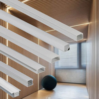 Lampe linéaire en saillie pour plafond Vente en gros Ombrage Lumière linéaire Plafond Plâtre Ligne Plafond Éclairage linéaire