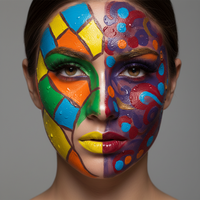 Peinture corporelle professionnelle à base d'huile, 24 couleurs, non toxique, lavable, haute pigmentation, maquillage artistique pour le corps, pour festival, cosplay, fête