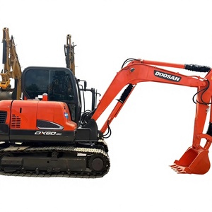 รถขุดตีนตะขาบ Doosan DX60 มือสองจากเกาหลีใต้ ขนาด 6 ตัน รุ่นปี 2020 ใช้งานมาแล้ว 2001-4000 ชั่วโมง พร้อมเครื่องยนต์และชุดเกียร์ส่วนประกอบหลัก - Product Image 1