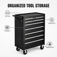 Armoire à outils professionnelle en fer, 7 tiroirs, design moderne, chariot de rangement pour garage, chariot d'atelier robuste, OEM disponible