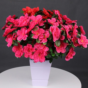Set <span class=keywords><strong>di</strong></span> <span class=keywords><strong>Fiori</strong></span> Artificiali <span class=keywords><strong>di</strong></span> Azalea in Seta per Decorazioni <span class=keywords><strong>di</strong></span> Grandi Dimensioni, per Matrimoni, Centri Commerciali, Palcoscenici - Product Image 1