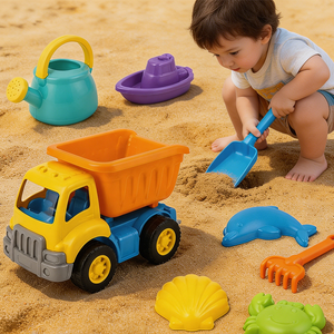 Juguetes de Playa Personalizados al por Mayor para Niños Pequeños, Juego de Juguetes de Arena para Exteriores, Camión de Plástico, Coche de Juguete, Moldeado por Inyección, Fábrica de Vietnam - Product Image 4