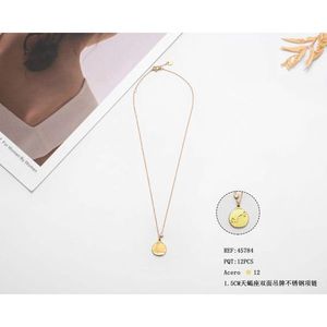Collana con Ciondolo Zodiacale in Acciaio Inossidabile da 1,5 Cm per Donne - Product Image 3