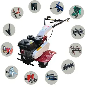 Nuovo modello doppio cambio ditching ridger ricambi multifunzione idraulico elettrico economico rotativo mini power weeder tiller