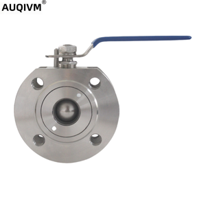 AUQIVM ตัวหนีบแบบแมนนวล รุ่นบางสั้น ผลิตจากเหล็กกล้าไร้สนิม 304/316 พร้อมซีลแข็งแบบหนีบ  หน้าแปลนบอล รุ่น 100070107 แบบบางสั้น V - Product Image 4