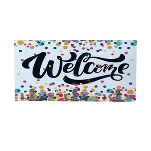 <span class=keywords><strong>Tablero</strong></span> colgante con logotipo personalizado, <span class=keywords><strong>tablero</strong></span> de tela <span class=keywords><strong>para</strong></span> puerta en blanco, sublimación, con parte trasera negra, DIY, promocional - Product Image 2