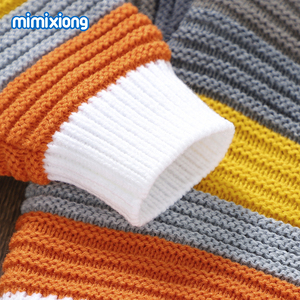 Top Ranking Mimixiong Oeko Tex <span class=keywords><strong>de</strong></span> <span class=keywords><strong>punto</strong></span> bebé recién <span class=keywords><strong>nacido</strong></span> colorido hermoso patrón <span class=keywords><strong>de</strong></span> arco iris bebés abrigo <span class=keywords><strong>de</strong></span> <span class=keywords><strong>punto</strong></span> cárdigans ropa - Product Image 5