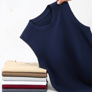 เสื้อยืดแขนกุดสีพื้นลำลองระบายอากาศดีสำหรับฤดูร้อน รับผลิตตามสั่งพร้อมโลโก้จากโรงงาน ขายส่ง - Product Image 2
