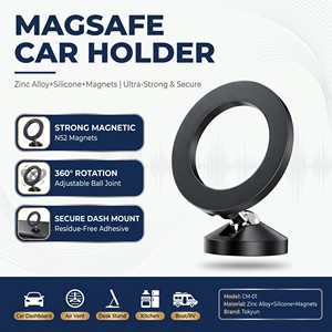 Support de téléphone magnétique pour tableau de bord de voiture <span class=keywords><strong>Magsafe</strong></span> 2024, vente en gros d'usine, compatible universel avec <span class=keywords><strong>iPhone</strong></span> 14 Pro Max, rotation à 360 degrés, 15W - Product Image 1