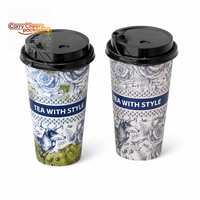 Gobelets en PP imprimés avec logo personnalisé, divers couvercles et couleurs, vente en gros, OEM, ODM, impression couleur intégrale, fournisseur de gobelets jetables