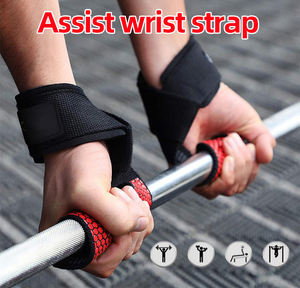 Custom Logo Anti Slip Powerlifting Fitness Strength <strong>Training</strong> Gym Weightlifting <strong>Straps</strong> - Product Image 2