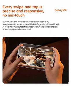 Protecteur d'écran en verre trempé ultra-fin Benks 0,25 mm bord à bord pour iPhone, dureté 9H, clarté HD, couverture complète - Product Image 2