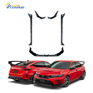 Leishuo Jupes latérales de pare-chocs avant Coin arrière <span class=keywords><strong>Type</strong></span> <span class=keywords><strong>R</strong></span> Kit petit corps pour <span class=keywords><strong>HONDA</strong></span> 11th CIVIC FE FL5 <span class=keywords><strong>Type</strong></span> <span class=keywords><strong>R</strong></span> - Product Image 2