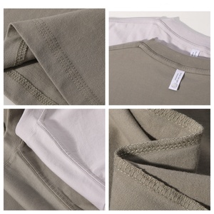 T-shirt da uomo in cotone Supima egiziano pesante 230gsm, personalizzabile, casual, colorato, essenziale per la corsa - Product Image 4