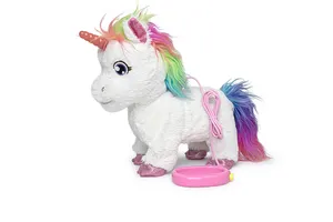 Factory Customized Cute Rainbow Elf Unicorn Plush Animal Children's Electric Plush Toy Holiday Gift