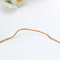 Shiny Gold Silver 1mm 2mm Slub Yarn Handmade DIY Knitting Blended Yarn 20g Ball for Doll Hairpin Edge Embroidery for Hand