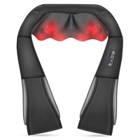 Masseur électrique Shiatsu de haute qualité pour le cou et les épaules avec pétrissage profond, soulagement de la douleur au dos, aux pieds et au corps entier, directement de l'usine