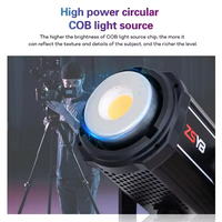ONELEADER Y200S ZSYB LED COB Studio Lumière Vidéo Continue 200W Dimmable 2700K-6500K Plastique Métal Portable Couleur Réglable