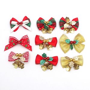Pita Mini Natal dengan Lonceng untuk Dekorasi DIY Karangan Bunga, Pohon, Pembungkus Kado, Pesta, Rumah, dan Perlengkapan Dekorasi Liburan - Product Image 1
