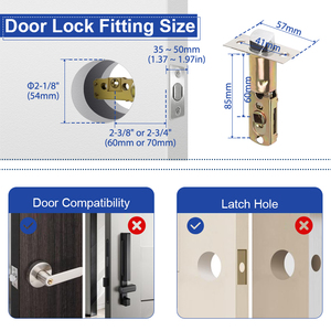 New Tuya BLE Smart <strong>Door</strong> Lock Digital Bedroom <strong>Door</strong> Lock Ball <strong>Knob</strong> Lock - Product Image 5