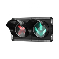 Panneau lumineux OEM ODM de type carte, feu de signalisation routière LED sans fil, feu de signalisation routière transversal