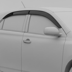 Visera <span class=keywords><strong>para</strong></span> Ventana de Coche, Protector de Lluvia <span class=keywords><strong>para</strong></span> Toyota Matrix 2003-2013 Hatchback, Acrílico Ahumado, Adhesivo, 4 Piezas - Product Image 2