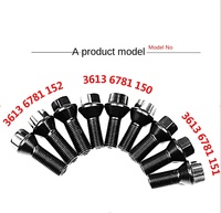 Écrous de roue de qualité OEM gros boulons et vis de roue en acier chromé pour pneus d'origine BMW 1 3 5 7 Series