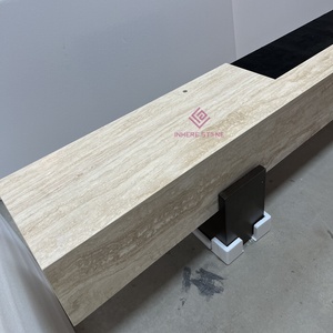 Thiết kế trắng travertine nổi <span class=keywords><strong>TV</strong></span> đứng tủ cho biệt thự rộng rãi và nhà ở hiện đại - Product Image 2