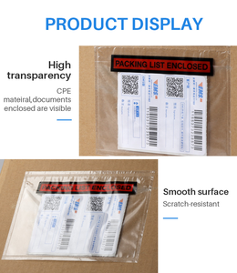 Großhandel Kunststoff Versand beutel Transparente selbst klebende Kunststoff beiliegende Pack liste Umschlag - Product Image 6