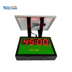 Minuterie <span class=keywords><strong>de</strong></span> tennis numérique électronique à anneau métallique LED <span class=keywords><strong>de</strong></span> 4 pouces, protection contre <span class=keywords><strong>les</strong></span> intempéries, étanche, minuterie <span class=keywords><strong>de</strong></span> compte à rebours, interrupteur, énergie solaire - Product Image 2