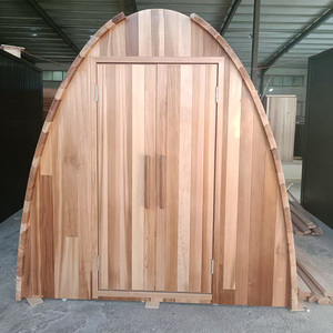 Sauna sec <span class=keywords><strong>extérieur</strong></span> moderne en cèdre rouge/huile de bouleau, construction en cèdre rouge/huile de bouleau, chauffage électrique, panneau de commande informatisé, sauna sec rond en forme de cube - Product Image 5