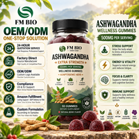 Gummies d'Ashwagandha Marque Blanche – Extrait de Racine d'Ashwagandha, Complément Herbal OEM en Vrac pour le Soutien Anti-Stress, la Relaxation et la Concentration
