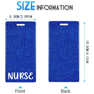 Cross-border NURSE <b>glitter</b> acrylic board, vertical version, hospital nurse badge/name identification label wholesale. - Product Image 4