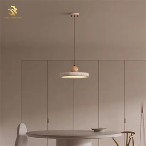 Nordic wabi Sabi Vàng Hang đá thiết kế tối giản Nordic ăn uống ánh sáng <span class=keywords><strong>LED</strong></span> hiện đại Trần treo đồ đạc Đèn Mặt dây chuyền - Product Image 2