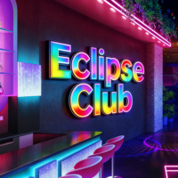 Enseigne KELLY SIGN 3D RGB LED à lettres lumineuses frontales, étanche, personnalisable avec logo, pour usage intérieur en club ou bar