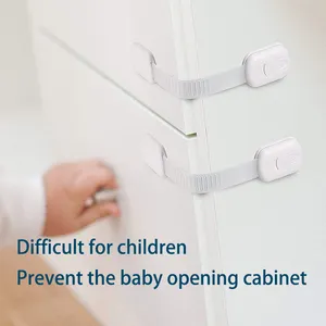 3m cinturino regolabile per bambini cinturino di sicurezza sicurezza frigorifero per la casa congelatore maniglia per porta per bambini cassaforte a prova di sicurezza serratura a scatto per bambini