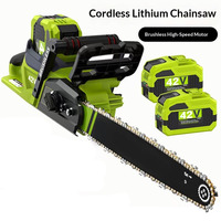Tronçonneuse électrique professionnelle sans balais 42V 3000W avec guide-chaîne de 18 pouces, haute vitesse, alimentée par batterie, pour la coupe du bois (OEM)