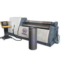 Machine de formage à rouleaux hydraulique CNC certifiée CE W25*2500, machine à cintrer les tôles, machine à plier les tôles d'acier, plieuse de tôles à 4 rouleaux