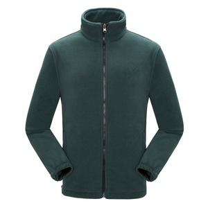 Manteaux d'hiver zippés personnalisés pour hommes, logo brodé, <span class=keywords><strong>polaire</strong></span> douce, chauds, épais et lourds, veste - Product Image 3