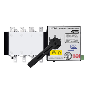 Luzro Ats Pc Klasse 100a 4P <span class=keywords><strong>2</strong></span> Ingang 1 Uitgang Elektrische Keuzeschakelaar Schakelaars Automatische Handmatige 400V Huishoudelijke 220V Drie Overdracht - Product Image 6