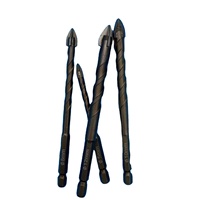 Jeu de forets hexagonaux croisés de 3 à 12 mm pour verre, céramique, béton, ouvre-trous, kit d'outils à embout triangulaire en alliage dur pour briques