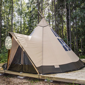 <span class=keywords><strong>Tipi</strong></span> <span class=keywords><strong>Glamping</strong></span> Personalizado de Lujo, Grande, para Cuatro Estaciones, de Una Habitación, Resistente a los Rayos UV, Ignífugo e Impermeable, de Oxford 900D de Alta Resistencia - Product Image 1