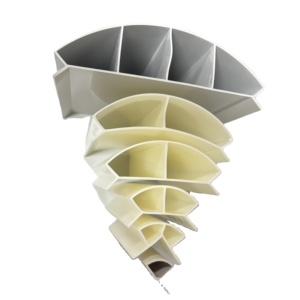 Garniture de profil d'angle en plastique ABS Arc pour armoire de meubles R18/35/50/80/100 rayon 15/18mm panneau 2.8 mètres <span class=keywords><strong>PVC</strong></span> PS PC PMMA PPO - Product Image 1
