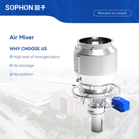 Mélangeur Disperseur Industriel SOPHON en Acier Inoxydable pour Poudres Sèches, Agitateur à Flux d'Air Efficace, Équipement de Mélange Tridimensionnel