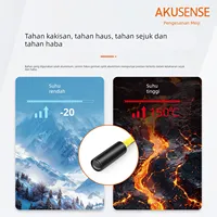 AKUSENSE PF-2D Lensa Sensor Serat Optik Sudut Pandang 11 Derajat 0.1ms Respon Cepat Tipe Refleksi Difus Sinar dengan Sekrup Tetap