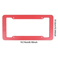 Cadre de plaque d'immatriculation américaine en plastique, support de plaque d'immatriculation standard américain plat, accessoires automobiles