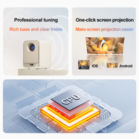 Proyector Portátil Inteligente Veacine T6PLUS, Mini Proyector LED LCD HD 1080P 4K, Compatible con Cine en Casa, Android, WiFi, Enfoque Automático